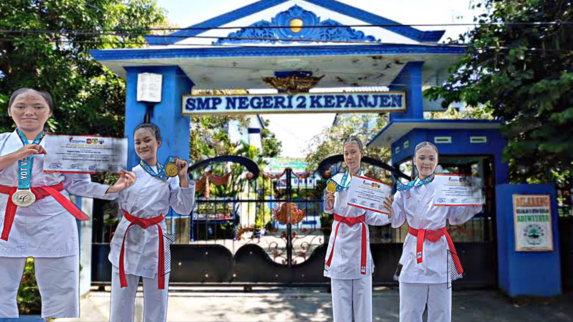 4 SRIKANDI Spenda  Mengharumkan Nama Sekolah di International Karate Championship Yogyakarta